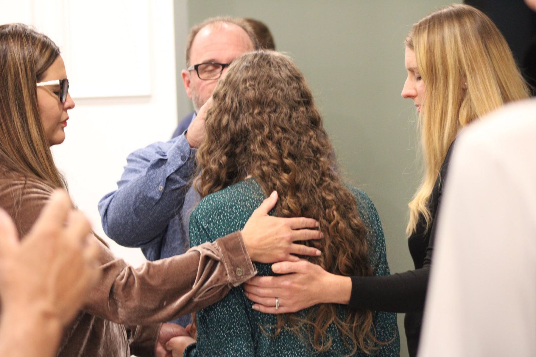 People praying together